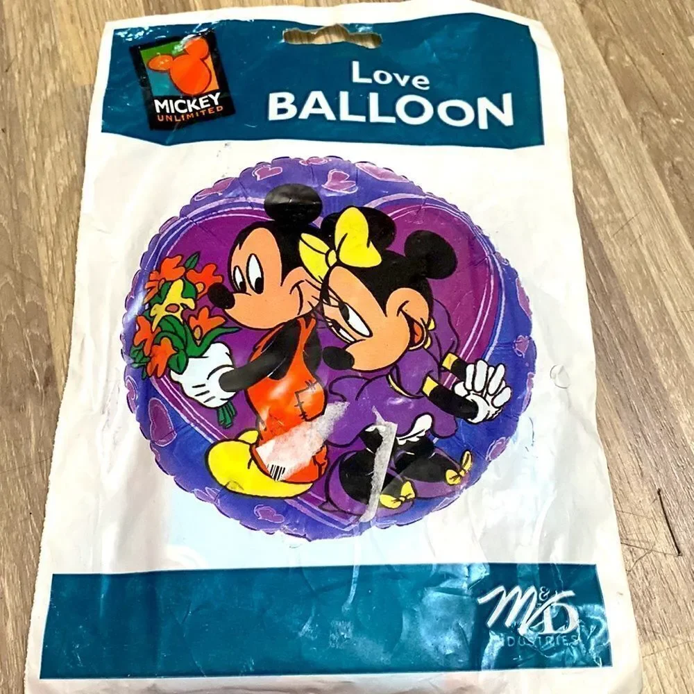 Vintage Mickey and Minnie Balloon Anniversary birthday 90s vintage aesthetic